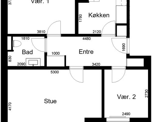 3 værelses lejlighed i Skive