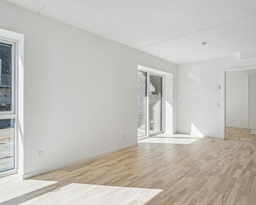 Egedal Stationsby - Lys og indbydende 2 vær. lejebolig med altan