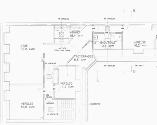 5-værelses taglejlighed midt på Østerbro