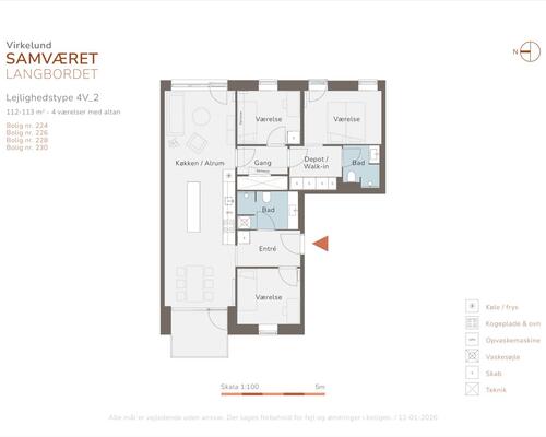 4 værelses lejlighed i Albertslund