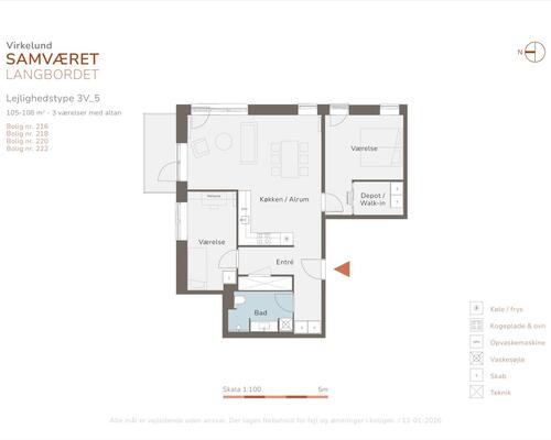 3 værelses lejlighed i Albertslund