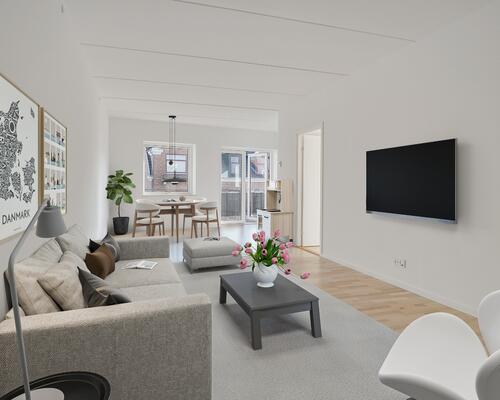 Moderne 2-værelses centralt i Hillerød