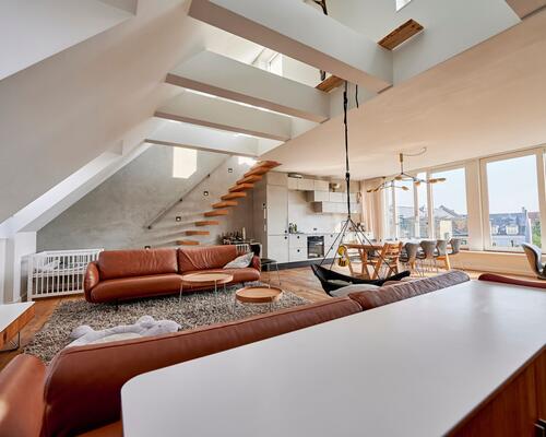 Eksklusiv penthouse lejlighed med privat tagterrasse | København Ø