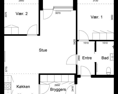 3 værelses lejlighed i Løgstrup
