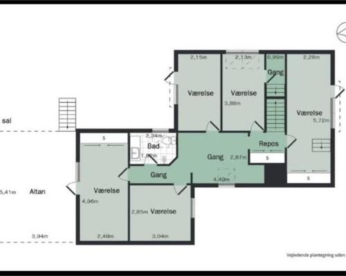 5 værelses hus i Risskov