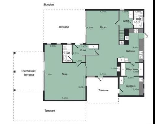 5 værelses hus i Risskov