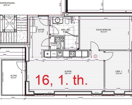 3 værelses lejlighed i Give