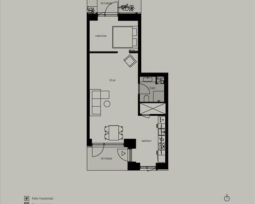 2 værelses lejlighed i København Ø