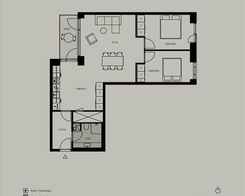 3 værelses lejlighed i København Ø
