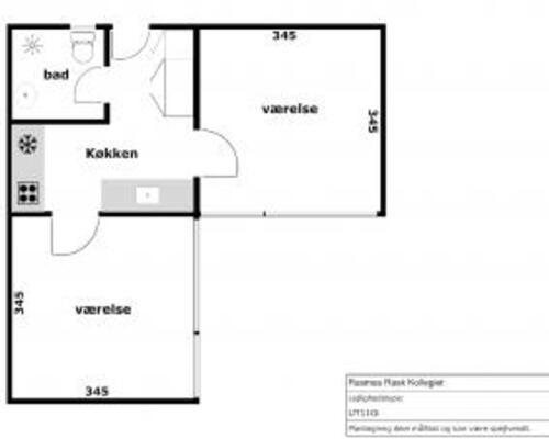 1 værelses lejlighed i Odense V