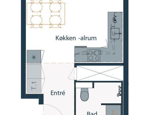 2 værelses lejlighed på Mudillesvej i Brøndby udlejes