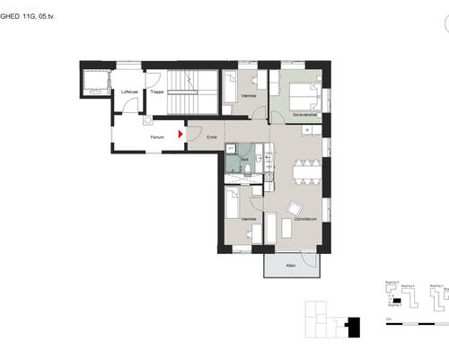 4 værelses lejlighed i København S
