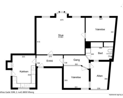Skøn herskabslejlighed på Sct. Mathias Gade