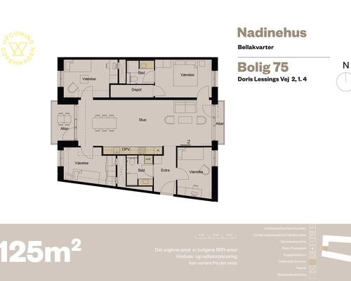 5 værelses lejlighed i København S