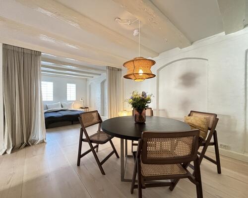 Luksuriøs og møbleret lejlighed i den rolige del af Nyhavn, udlejes til expats