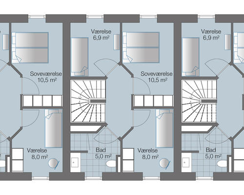 Fantastic new terrace house in Hellerup with 3+ extra bedroom in lower level