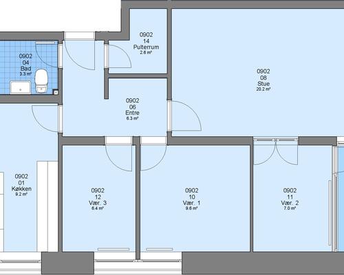 4 værelses lejlighed i Esbjerg