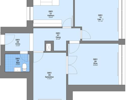 3 værelses lejlighed i Esbjerg