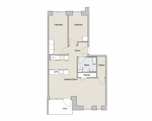 3 værelses lejlighed i Brøndby