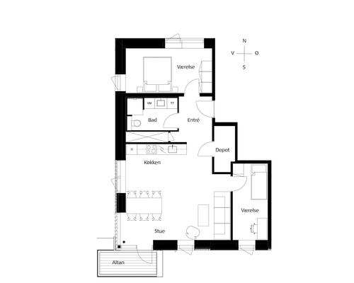 3 værelses lejlighed i Køge