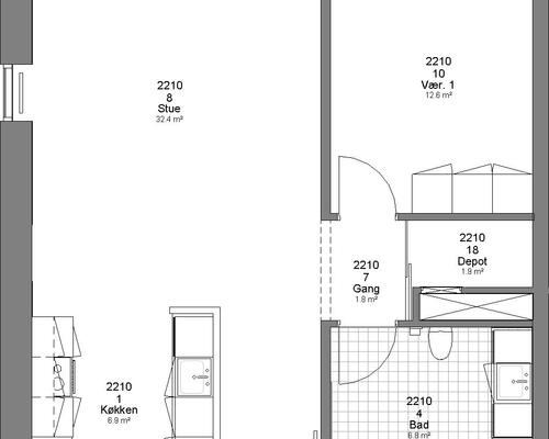4 værelses lejlighed i Herning