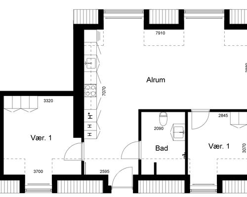 3 værelses lejlighed i Kjellerup