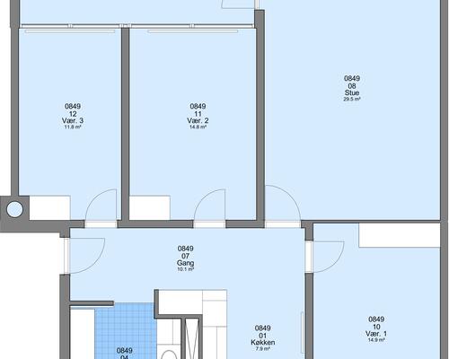 4 værelses lejlighed i Frederikshavn