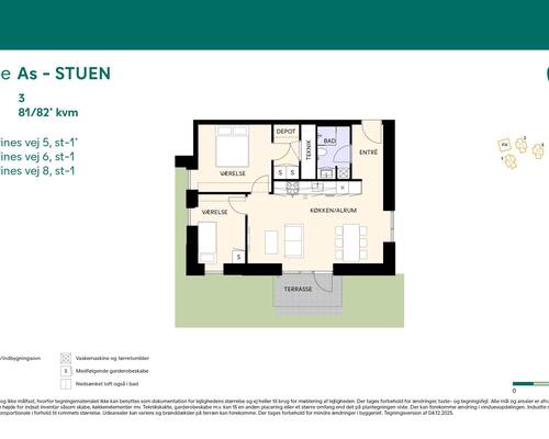 3 værelses lejlighed i Birkerød