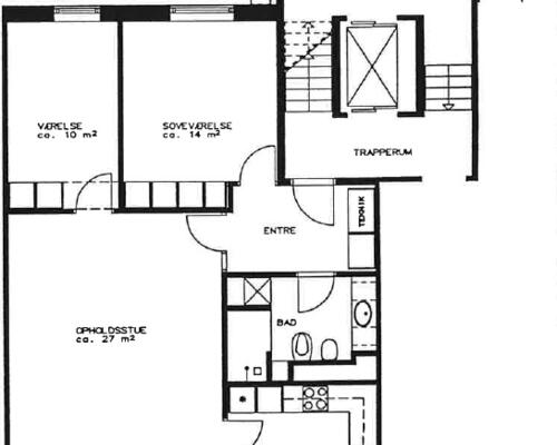 Skøn 3-værelses lejlighed i Skodsborg