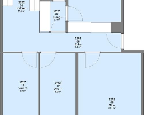 4 værelses lejlighed i Ringsted