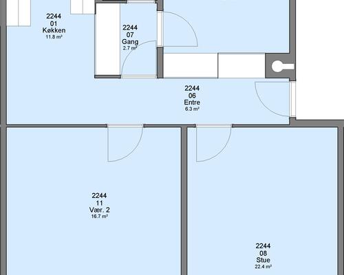 3 værelses lejlighed i Ringsted