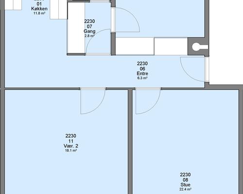 4 værelses lejlighed i Ringsted