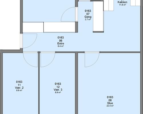 4 værelses lejlighed i Ringsted