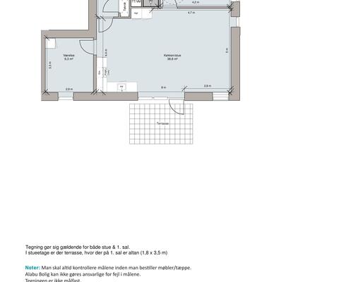 3 værelses lejlighed i Gistrup