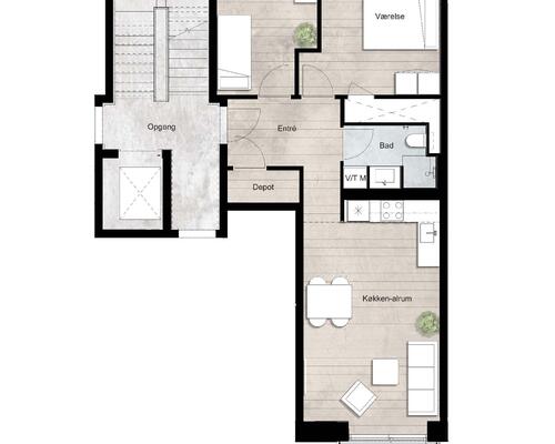 3 værelses lejlighed i Roskilde