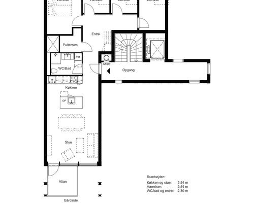 5 værelses lejlighed i Valby
