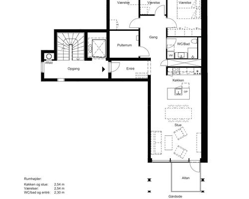 4 værelses lejlighed i Valby