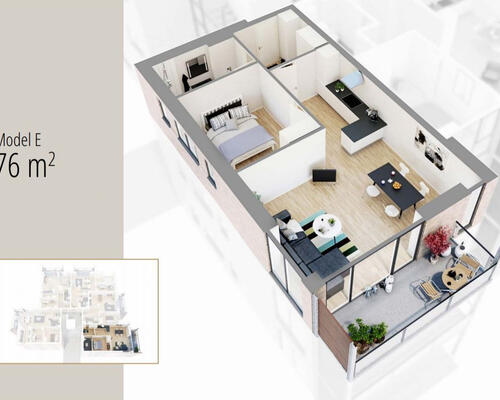 2 værelses lejlighed i Hedehusene