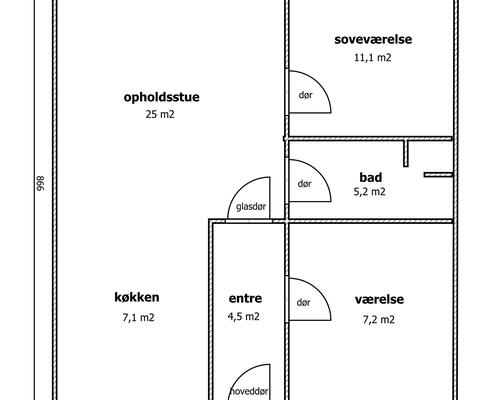 Rækkehus I Tversted Med Egen Terrasse Og Skur
