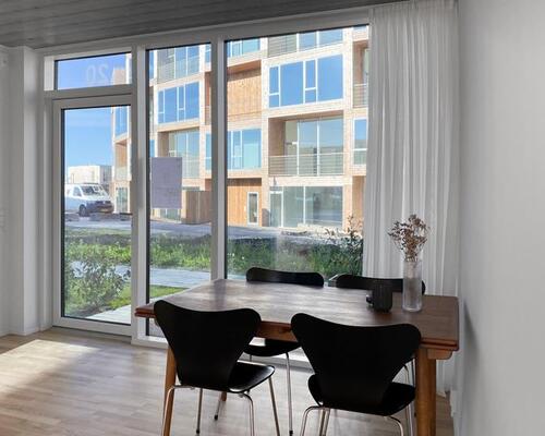 1-plans rækkehus i Nye