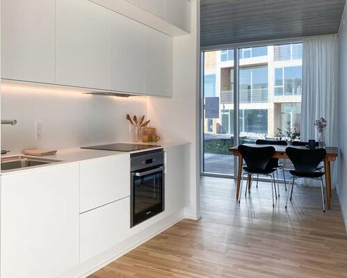 1-plans rækkehus i Nye