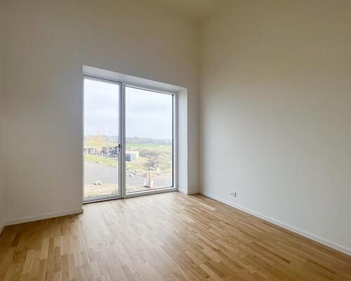 Rummelig bolig med solrig altan og terrasse