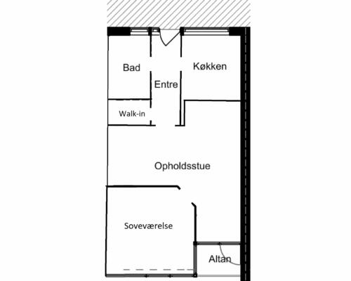 2 værelses lejlighed i Kolding