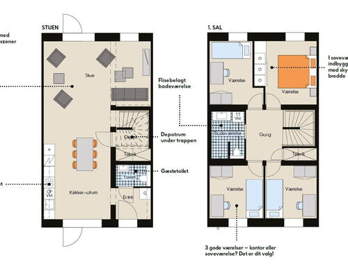 5 værelses hus i Værløse