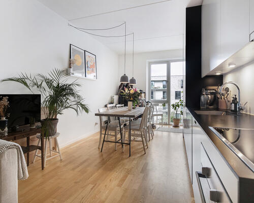 Flot 4-værelses lejlighed i Bryggerhaven