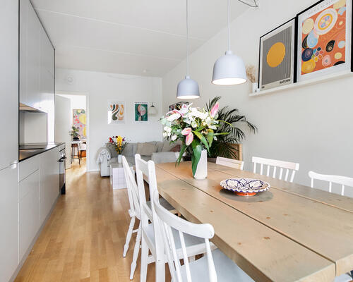 Flot 4-værelses lejlighed i Bryggerhaven