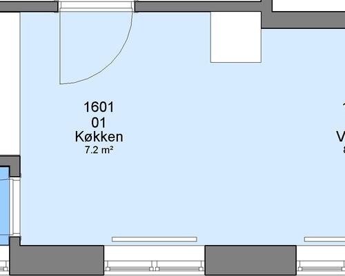 1 værelses lejlighed i Esbjerg