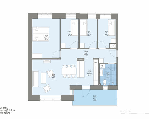5 værelses lejlighed i Herning