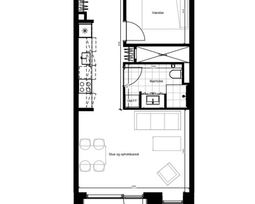 SKØN 2 VÆRELSES MIDT I LATINERKVARTERET
