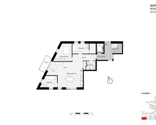 Lys 4-vær. stuelejlighed med både altan og fransk altan. Hele 125 m2 bolig. Gulvvarme i hele boligen. Mulighed for parkering i kælderen (direkte adgang med elevator).